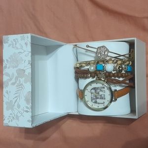 Jessica Carluke woman watch set with bracelet